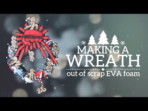 Making a Wreath Out of Scrap EVA Foam