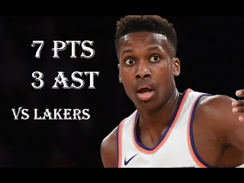 Frank Ntilikina 7 Pts 3 Ast vs Lakers Jan 21, 2018