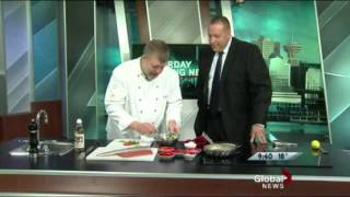 Executive Chef Robert Clark from C Restaurant cooks up some Pink Salmo