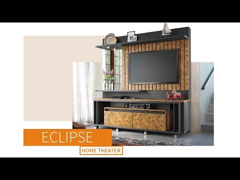 Video thumbnail of Estante HB Móveis Eclipse para TV até 60 Polegadas