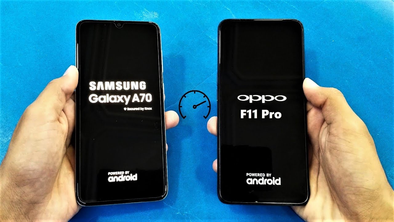 Samsung Galaxy A70 vs Oppo F11 Pro - Speed Test