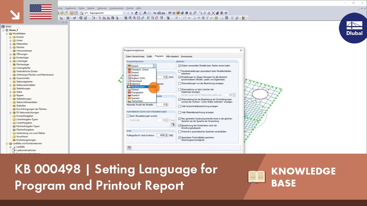 KB 000498 | Setting Language for Program and Printout Report