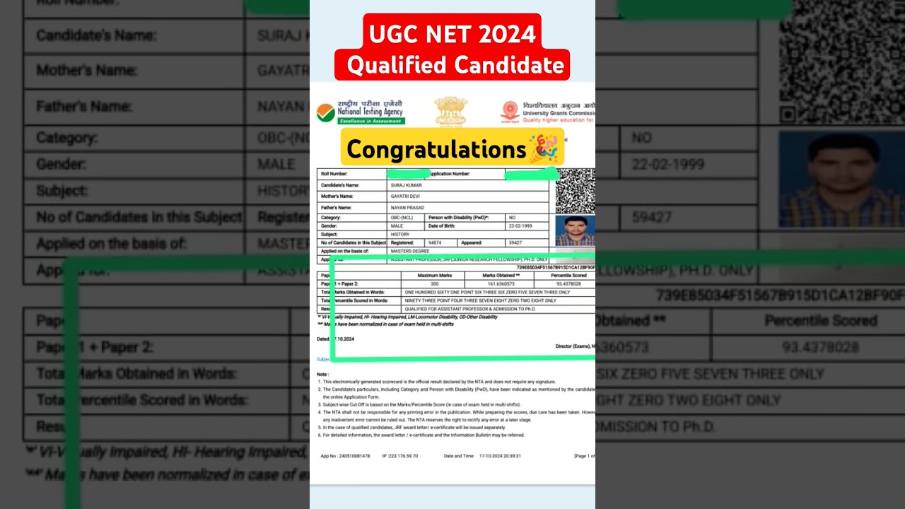 UGC NET RESULT -2025/🎉Qualified for assistant professor|#ugcnet #shorts #youtubeshorts #netulanetjrf