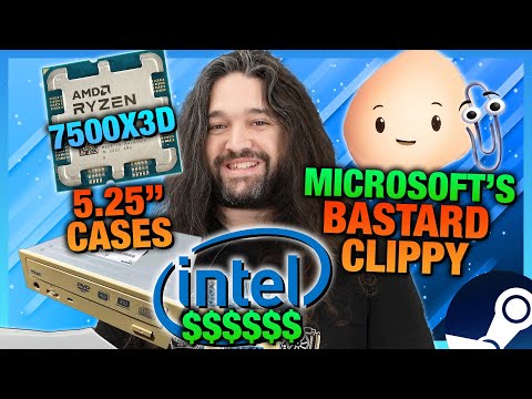 HW News - Chinese Steam Competitor, 5.25" Drive Cases, AMD Preps 7500X3D, Intel Finances Improve