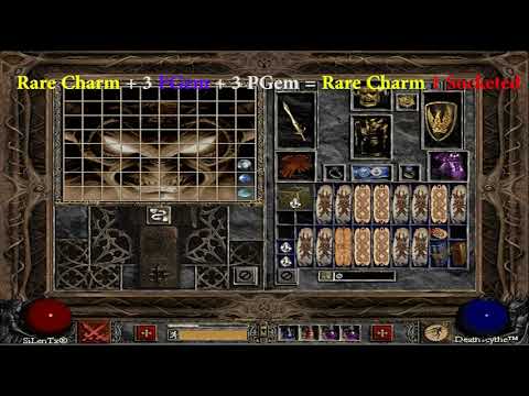 Diablo 2 - How to get Rare Charm 1 socketed by Horadric Cube, item diablo2
