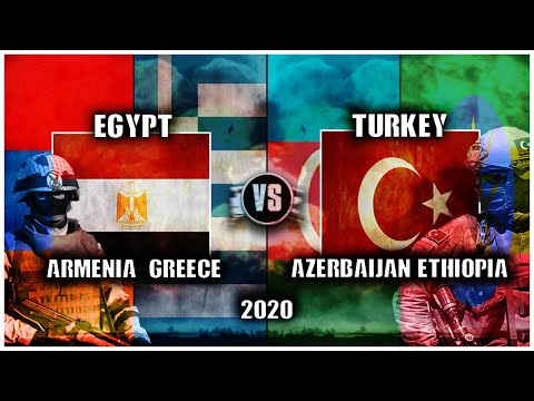 Turkey Azerbaijan and Ethiopia VS Armenia Egypt and Greece  military power comparison 2020