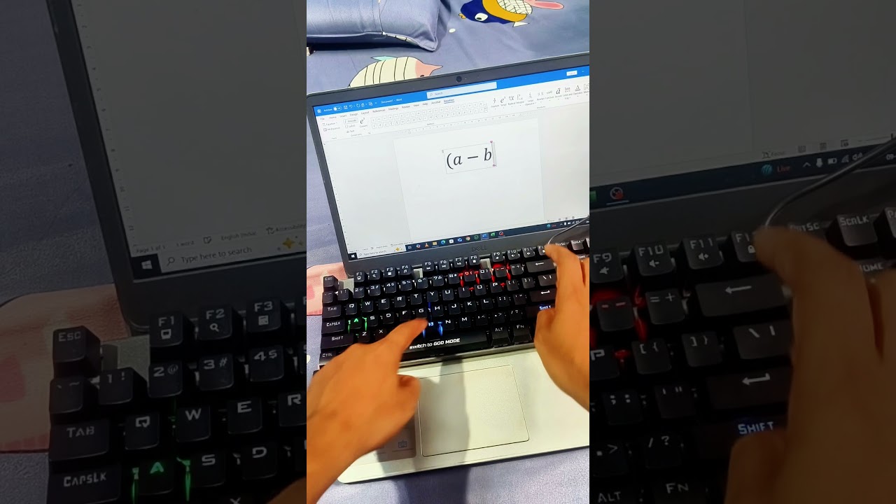 Effortless Fractions in MS Word! Type Math Formulas Like a Pro!#MSWordTips #MathFormulas