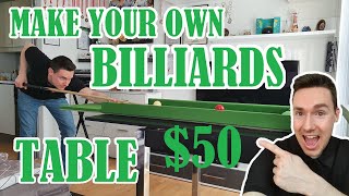 How to Make a Billiards Practice Table for $50