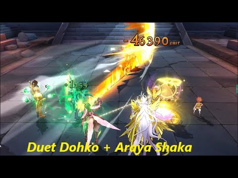 Saint Seiya Awakening : Test PVP Duet Dohko + Arayashiki Shaka