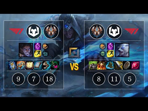 T1 Burdol Sylas vs T1 Wooje Volibear Top - KR Patch 10.12