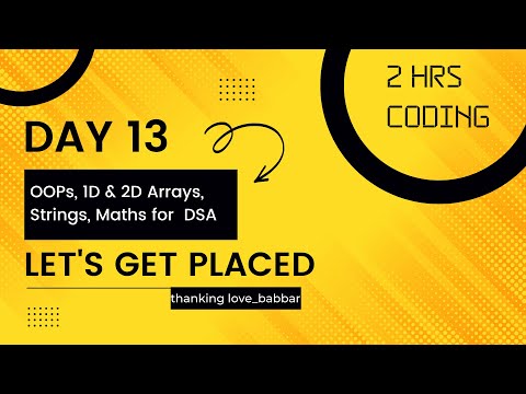 Day 13 Going back to basics