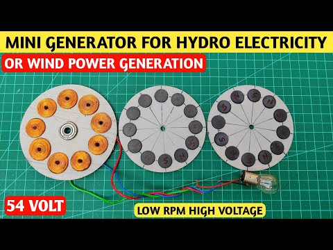 How to make mini generator for hydro electricity generation or wind power generation | generator