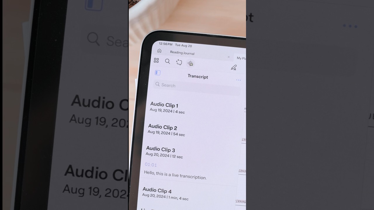 🎙️New Live Transcription in Goodnotes 6 | #update #goodnotes