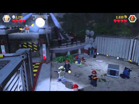 Lego Jurassic World Playthrough - COOP - Part 1: Fixing The Track