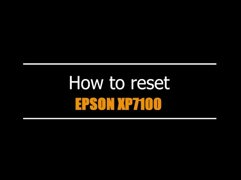 Tutorial Reset Epson XP-7100 — step by step waste ink counter reset