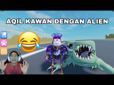 ALAMAK AL1EN TERLEPAS 😱 AQIL KAWAN DENGAN DIA HAHAHA! ESCAPE THE AL1EN BASE 😂