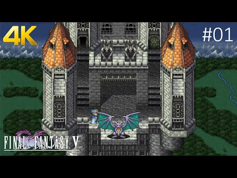 The First Hour of Final Fantasy V (Steam 2015) #1 The Wind Crystal (4k)