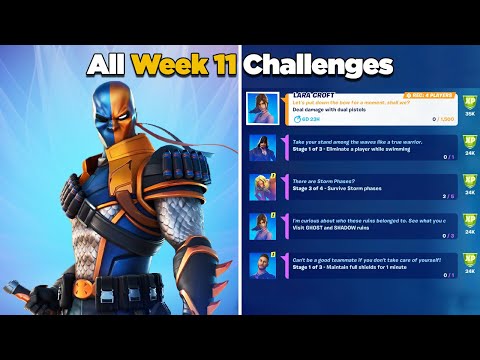 Fortnite All Week 11 Challenges Guide Epic and Legendary Quests
