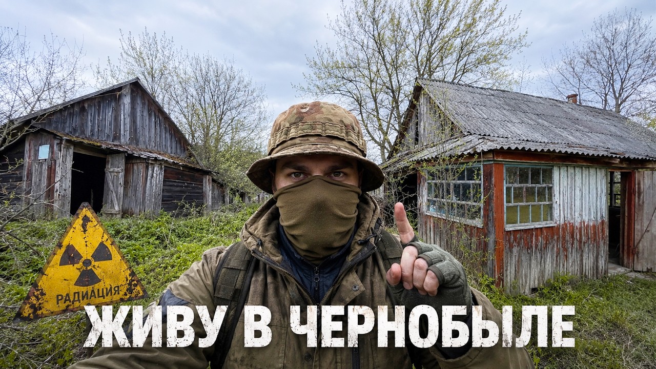 Выживание в Чернобыле - нашел закрытый дом. Ремонт сталкерской дачи. Рыбалка 