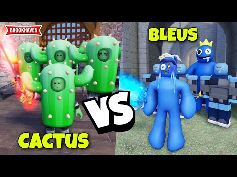 CACTUS VS. THE BLUES...! ROBLOX - BROOKHAVEN