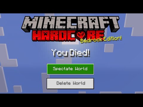 How to get hardcore mode in Minecraft Bedrock