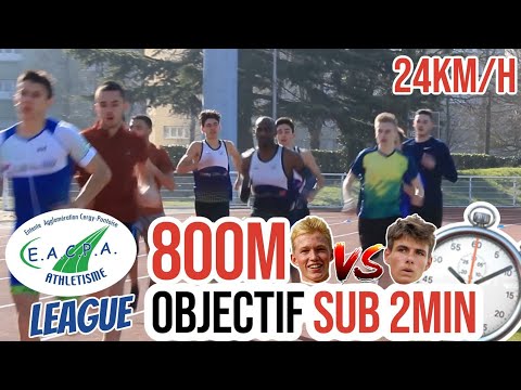 800m sur piste - Objectif -2min - A Bloc ! +Préparation (Séance Spé 800m) - Baptiste VS Lucas + 400m