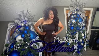 MUST SEE TRENDING BLUE CHRISTMAS DECOR #christmas2024 #decoratewithme