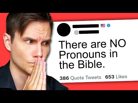r/ConfidentlyIncorrect - "NO Pronouns in BIBLE"