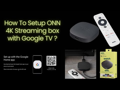 How to Setup ONN 4K Streaming Box with Google TV | Onn Android Tv 4k UHD Streaming Device Setup