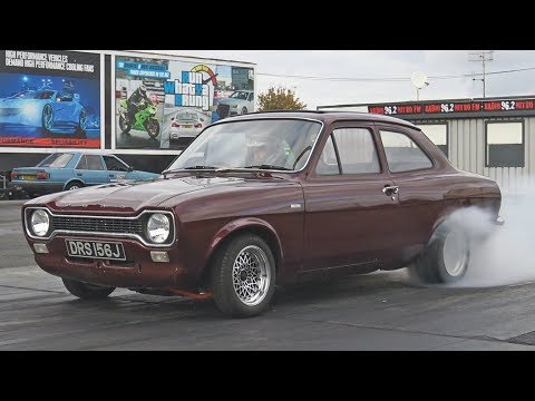 2.5L N/A Cosworth Mk1 Escort at Santa Pod Raceway