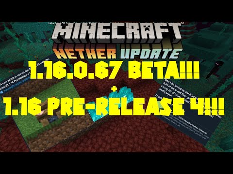 SentreNet - Minecraft News | Nether Update Beta 1.16.0.67 and Java Pre-Release 4!