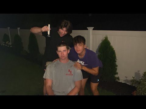 we shaved his head…