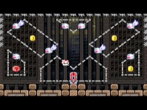 World ▲-4: SpikeSpinGlideGhouls! by µ мιснаеl - SUPER MARIO MAKER - No Commentary 1AI