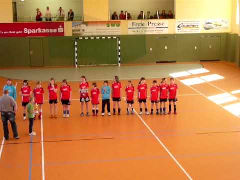 Pokalübergabe Handball Mädchen OSV