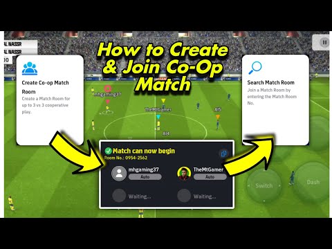 How to Create and Join Co-op Match Room in eFootball 2024 - 3vs3 Cooperative Play - eFootball 2024
