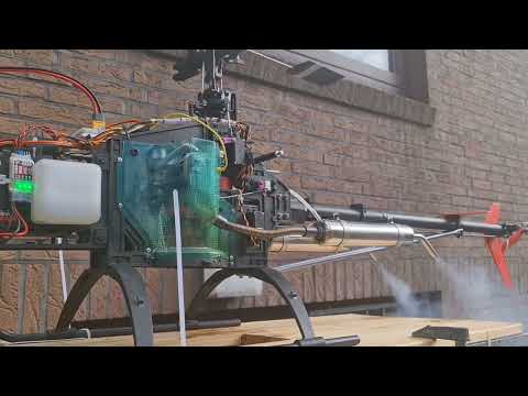 Vario Skyfox Boxer 4Stroke Helicopter Testrun