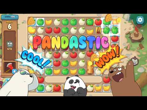 We Bare Bears the Puzzle for Kakao Level 135 - No Boosters