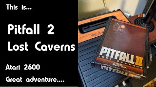 This is Pitfall 2 Lost Caverns for the Atari 2600