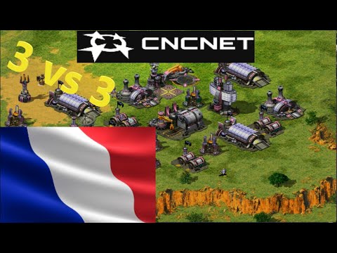 Red Alert 2 - cncnet - France Grand Cannon - 3 vs 3