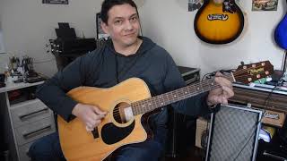 Video thumbnail for Takamine EG530C with TK40N pickup by Filipe Caçador de Timbres