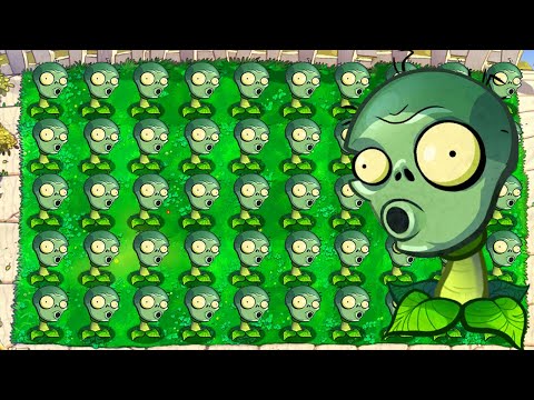 100% Repeater Zomplant vs All Zombotany 2 in Plants vs Zombies Mod