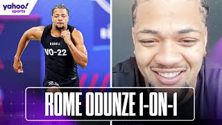 Wide receiver ROME ODUNZE on NFL Draft, Michael Penix Jr. and more | FULL INTERVIEW | Yahoo Sports