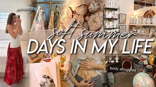 DAYS IN MY LIFE | postpartum body image struggle, errands, cinnamon sugar sourdough, & scrapbooking!