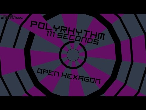 Open Hexagon - Polyrhythm - 111 seconds