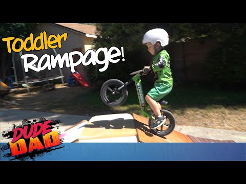 Dad builds backyard X-Games for Toddler