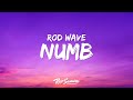 Rod Wave Numb Lyrics