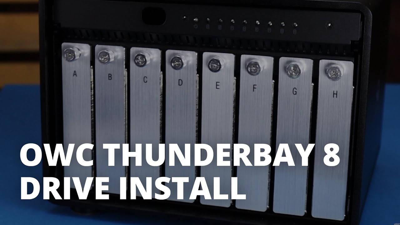 OWC ThunderBay 8 Drive Install