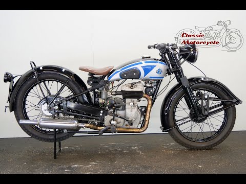 FN Model 13 1953 450cc 1 cyl sv - starting