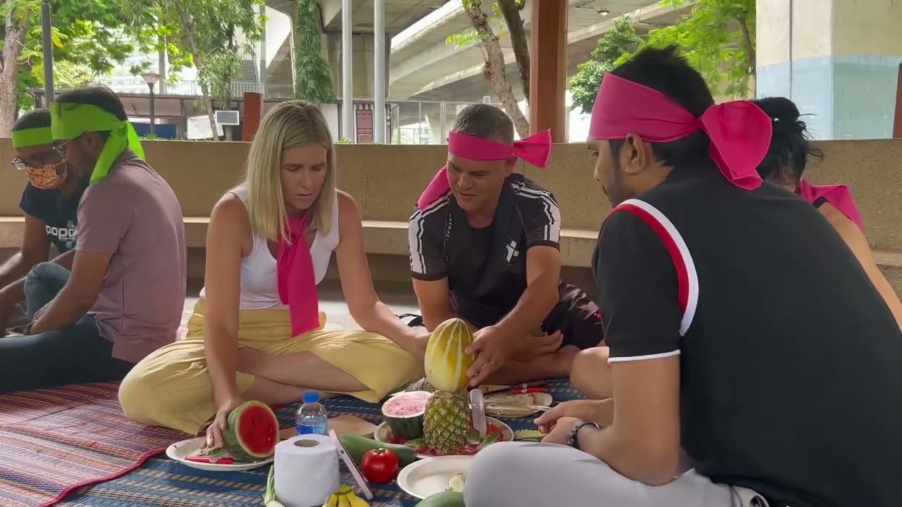 Fruit Carving Challenge | Thai Cultural Team Building Activity in Thailand