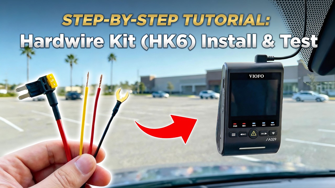 How to Test the Parking Mode and Install the HK6 Hardwire Kit for your VIOFO Dashcam?